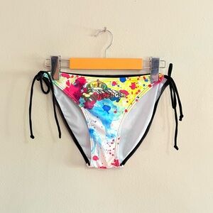 Colorful SuperGirl Bikini Bottom with Ties